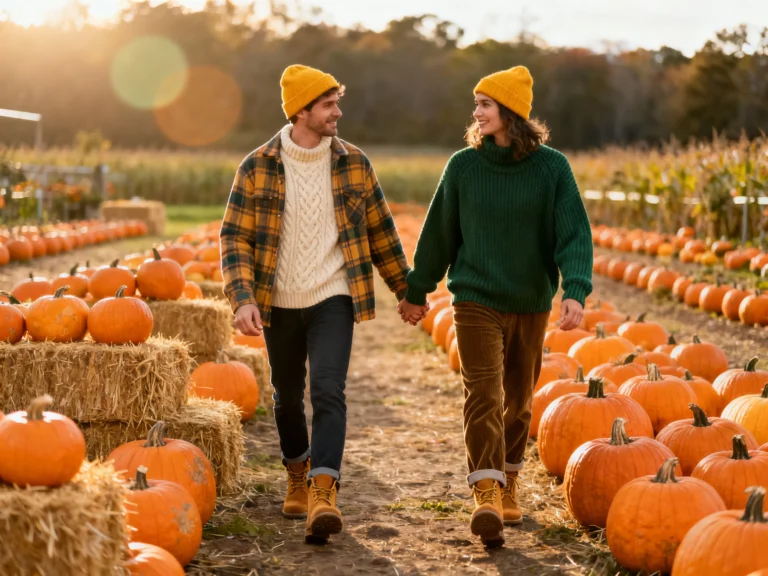 12 Pumpkin Patch Couple Outfits so Cute You’ll Forget You Came for the Pumpkins