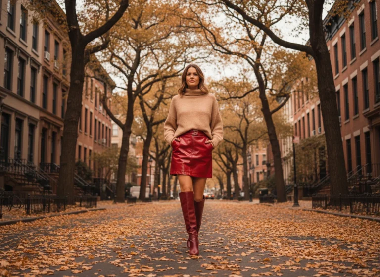 10 Red Leather Skirt Outfits That’ll Make You Feel Like the Main Character