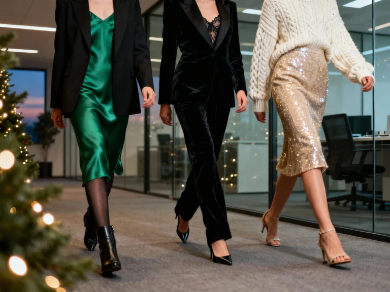 Work Christmas Party Outfits for Women: Office-Appropriate Glam