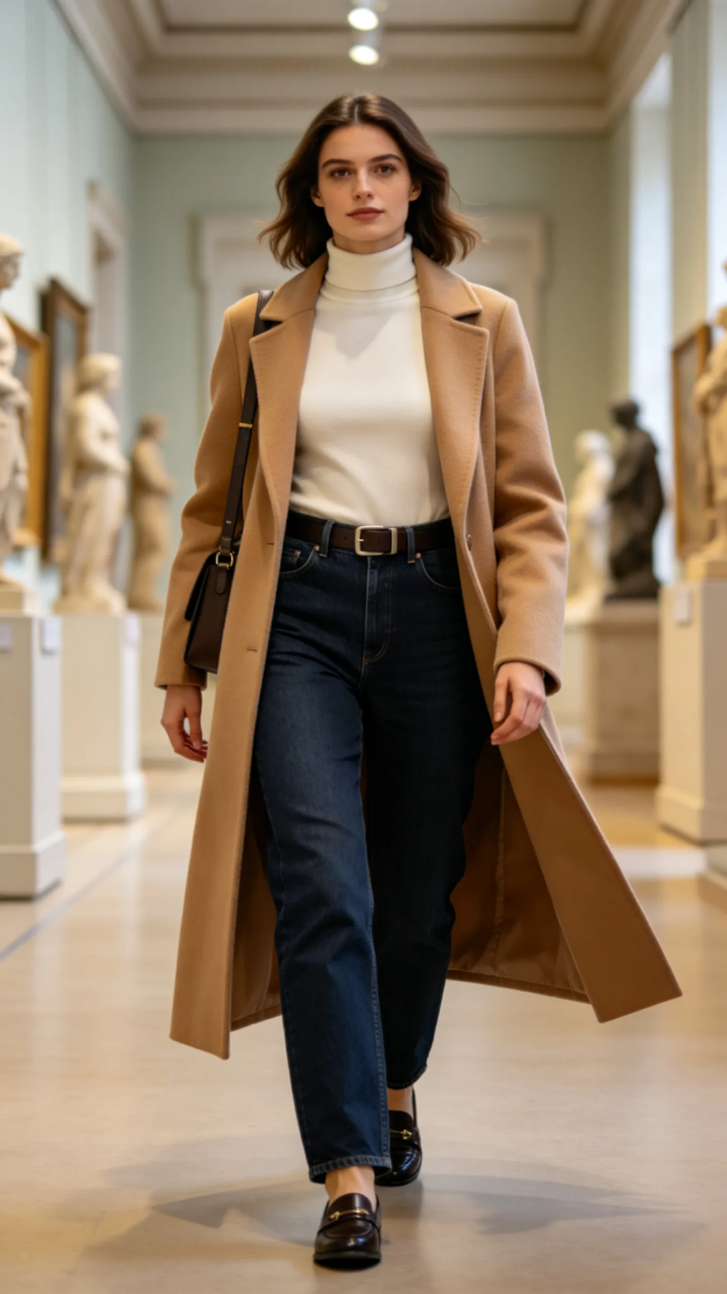 5. Dark-Wash Baggy Jeans With a Turtleneck