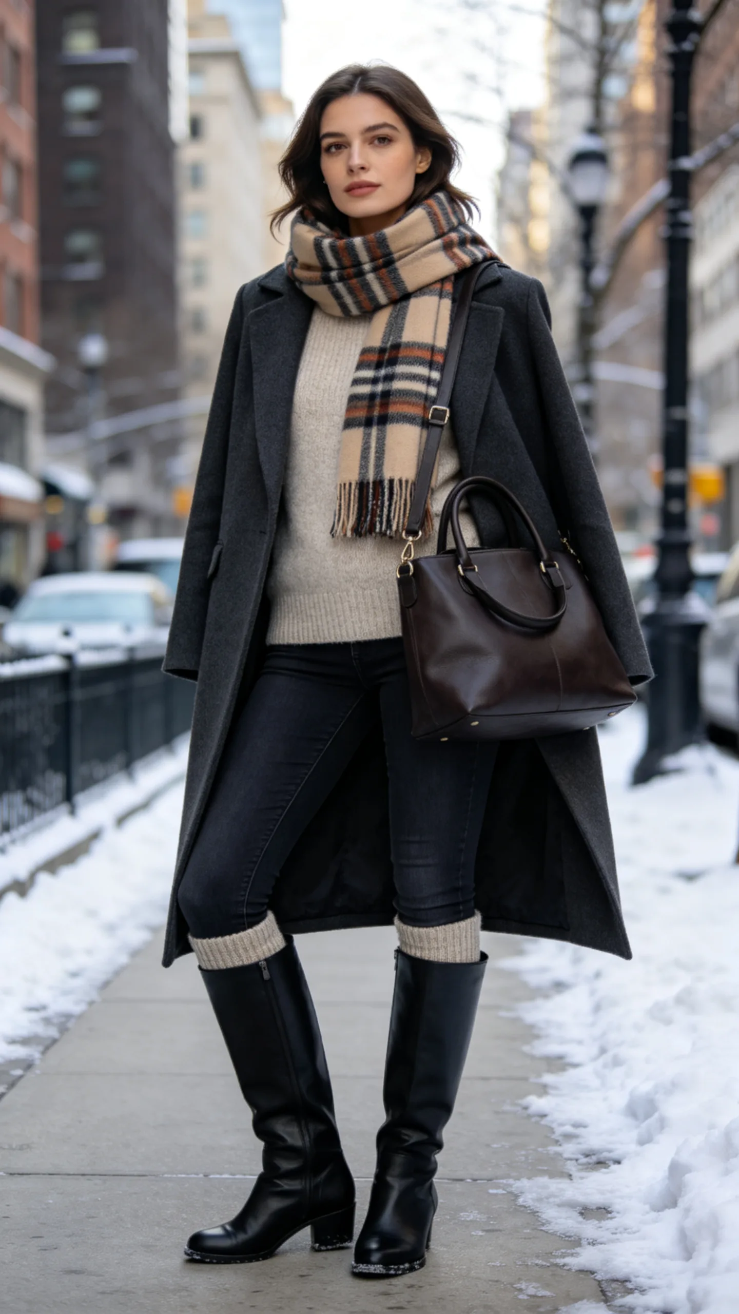 7. Skinny Jeans With Tall Knee-High Boots