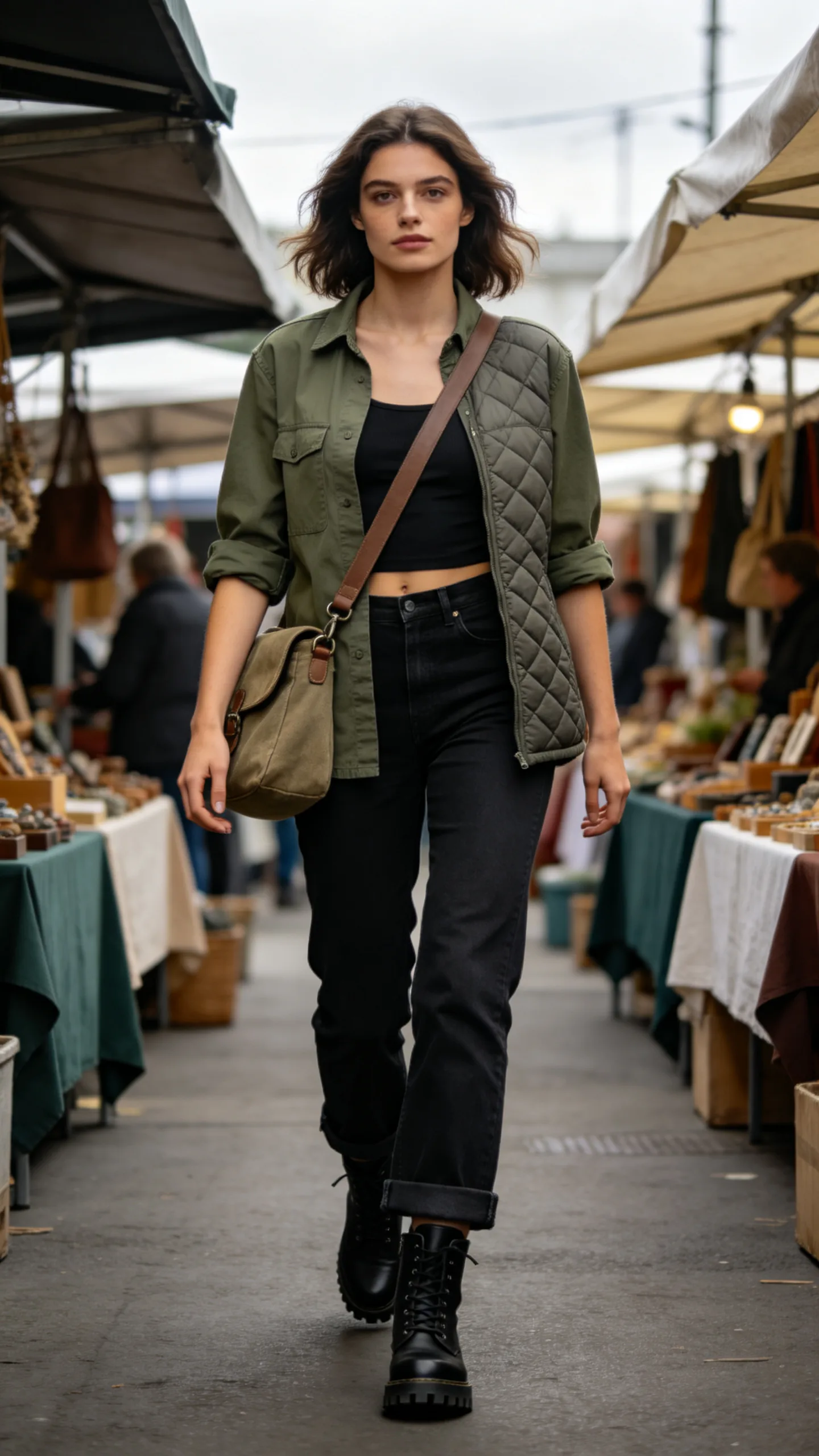 18. Utility Shirt and Lug-Sole Boots