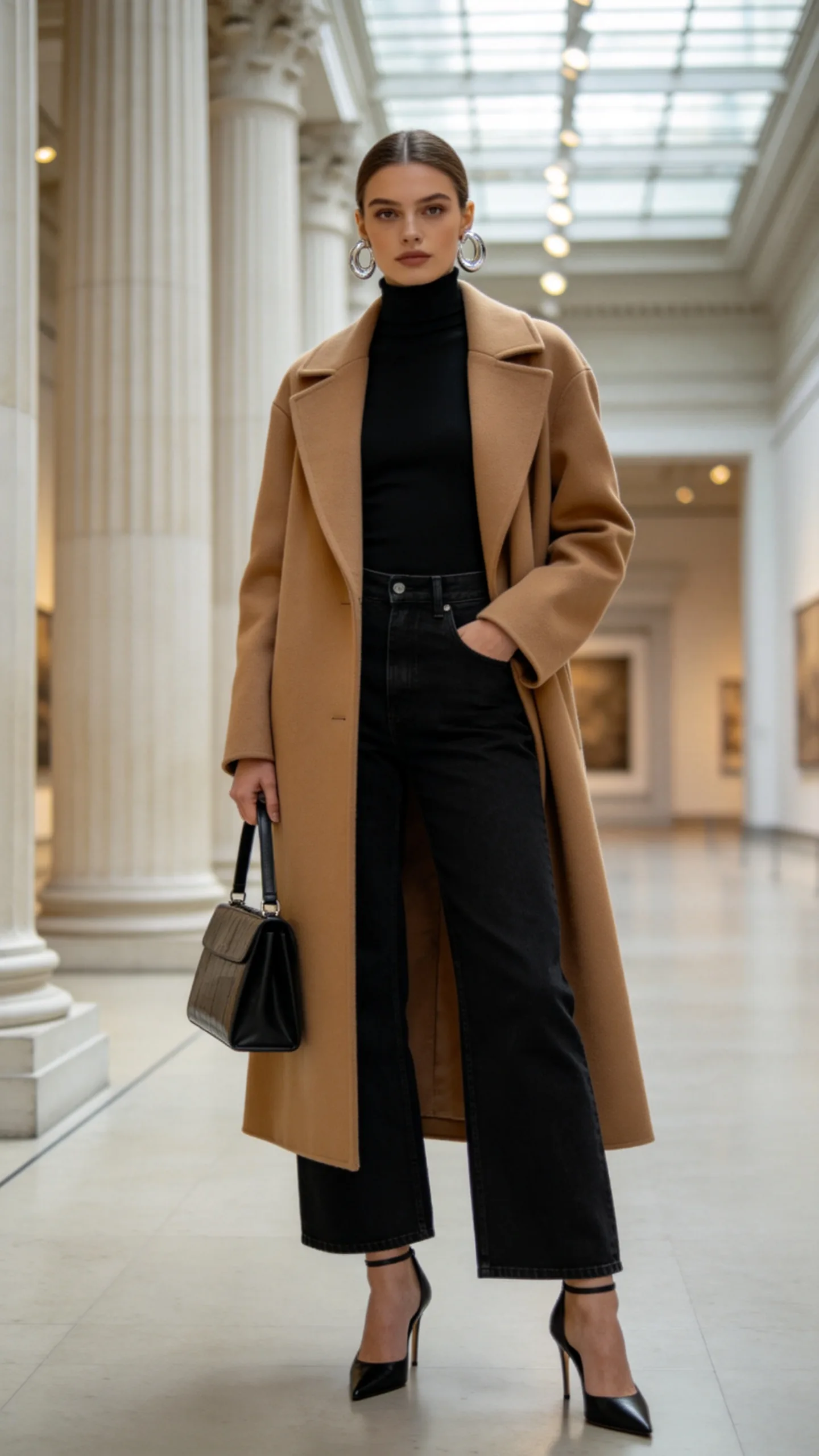 5. Black Turtleneck and Pointed Boots