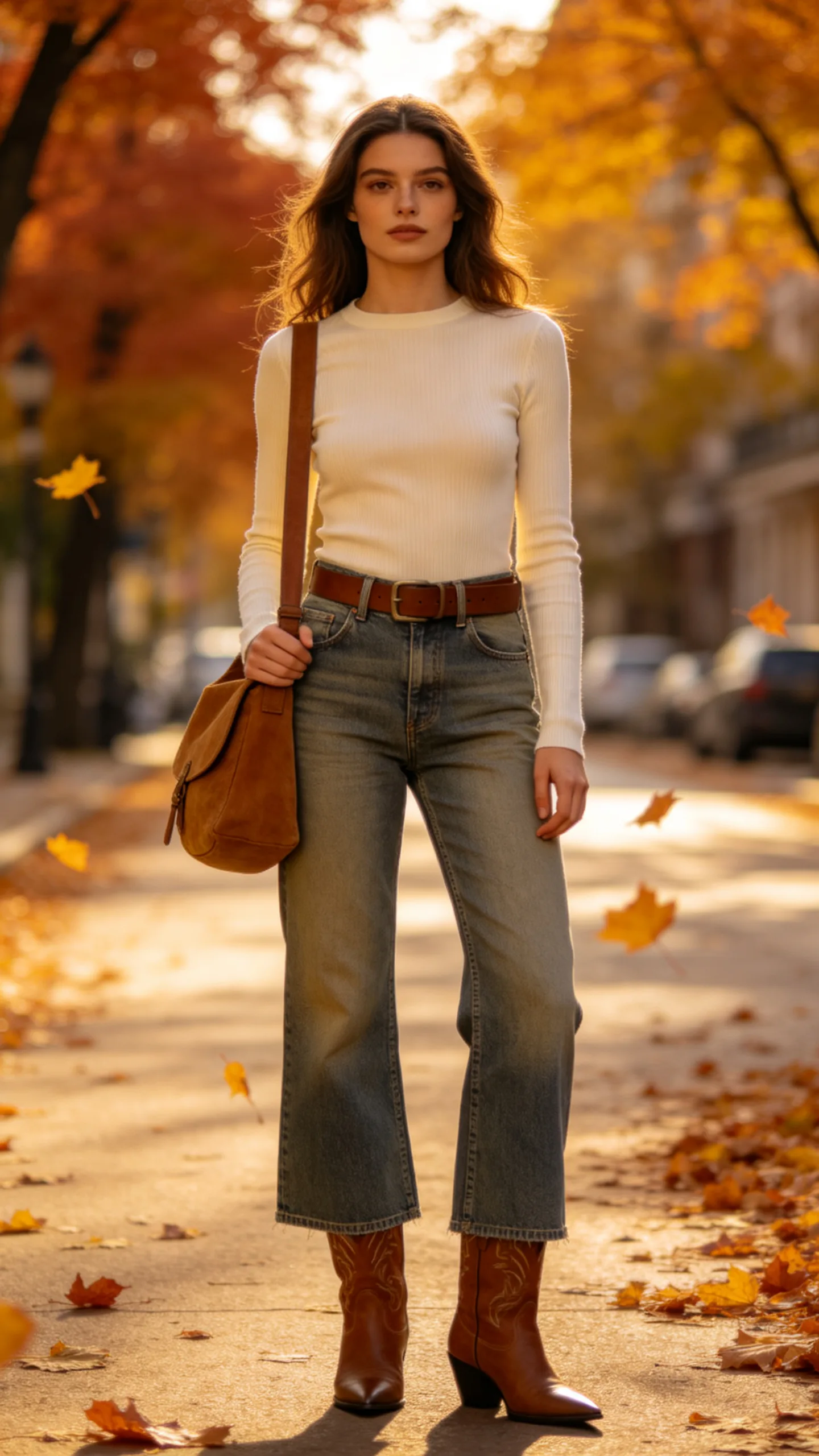 13. Ribbed Top and Western Boots