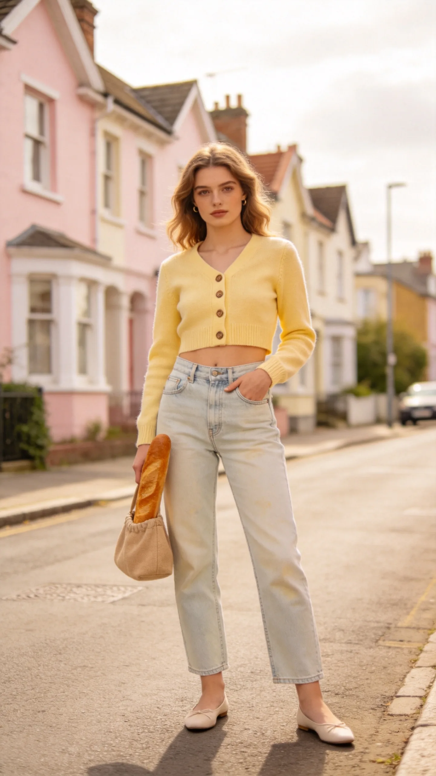 4. Vintage Mom Jeans With a Cropped Cardigan