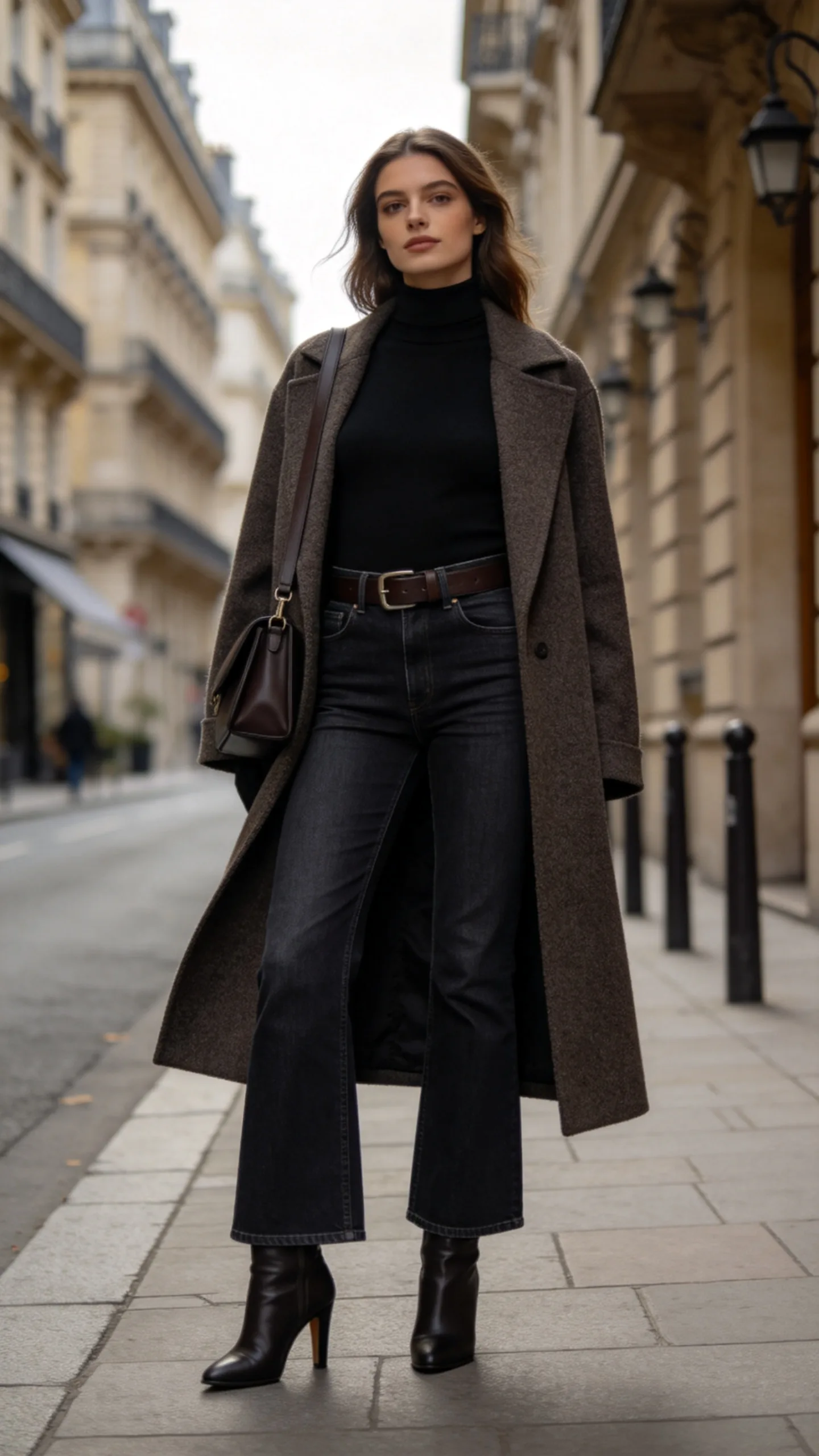 5. Bootcut Jeans With a Tucked-In Turtleneck