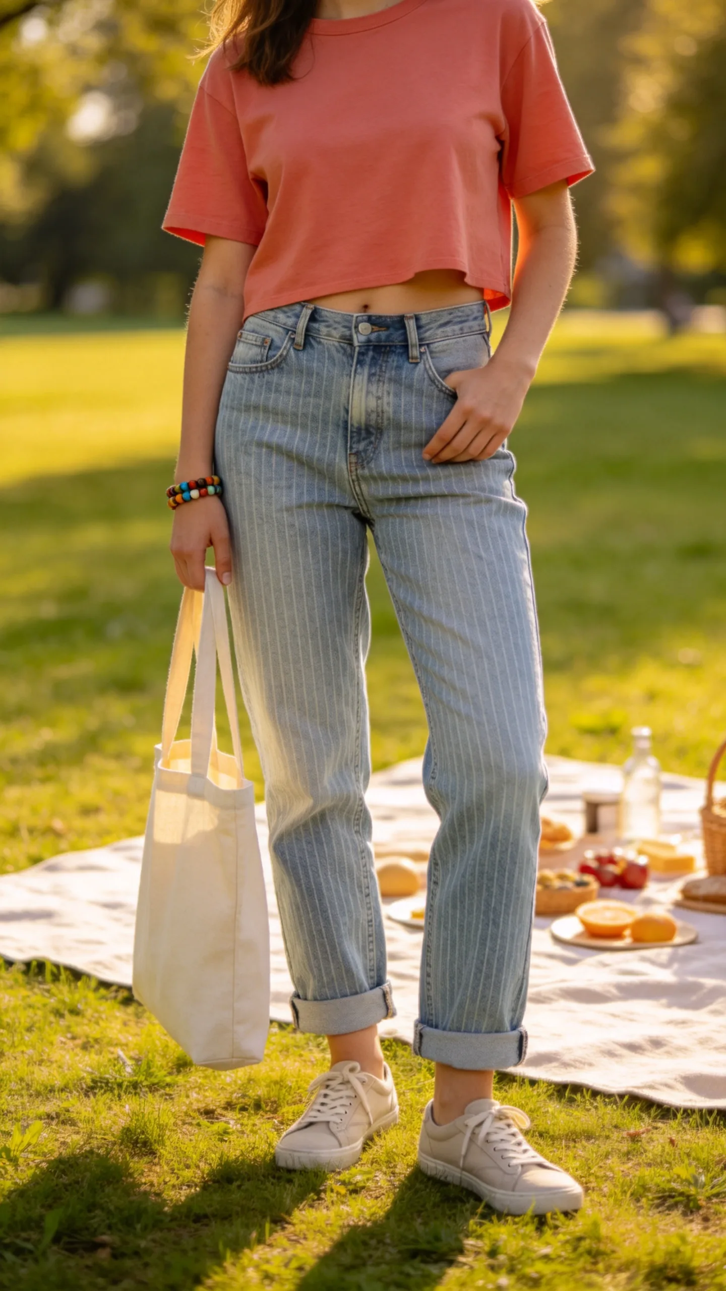 8. Striped Boyfriend Jeans With a Boxy Tee