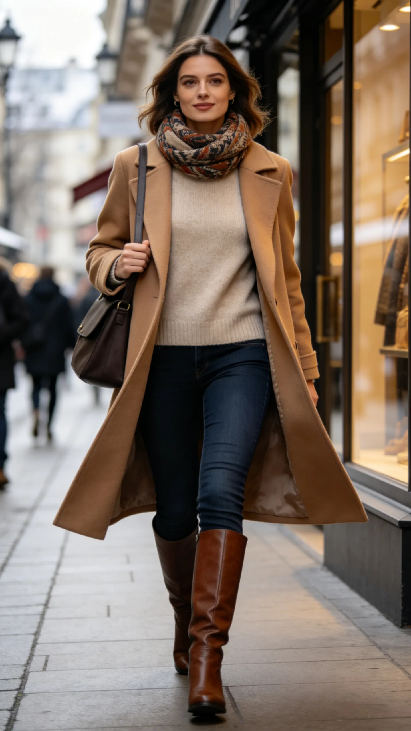 9. Skinny Jeans With Knee-High Boots