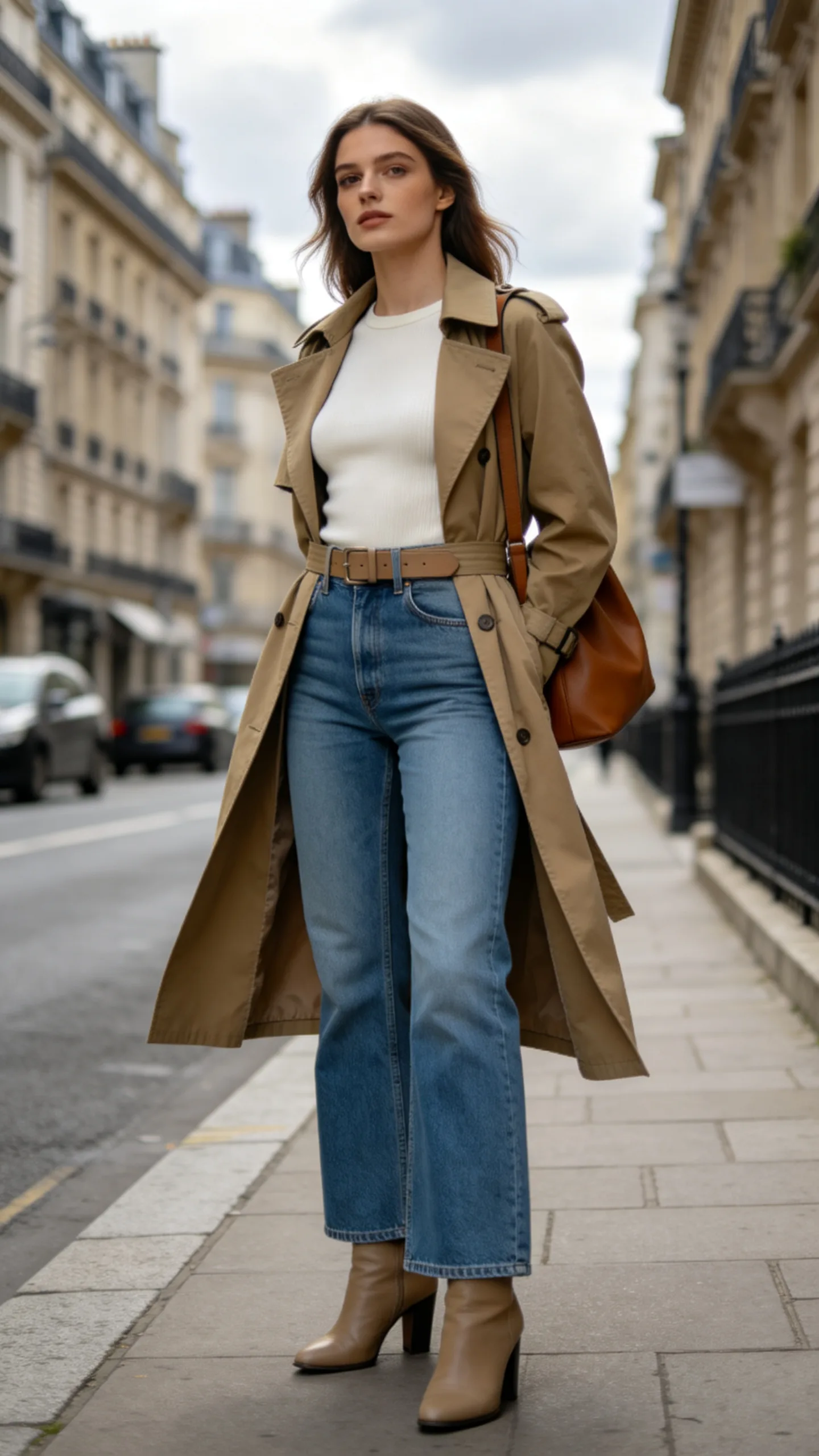 9. Add a Belted Trench Coat