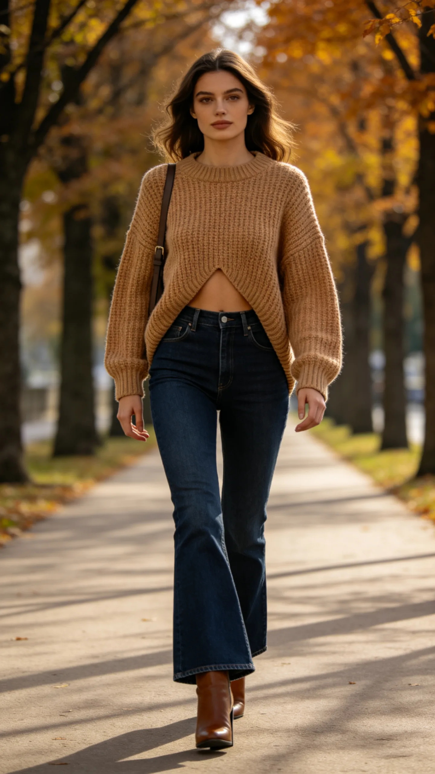 15. Combine Flares With an Oversized Sweater