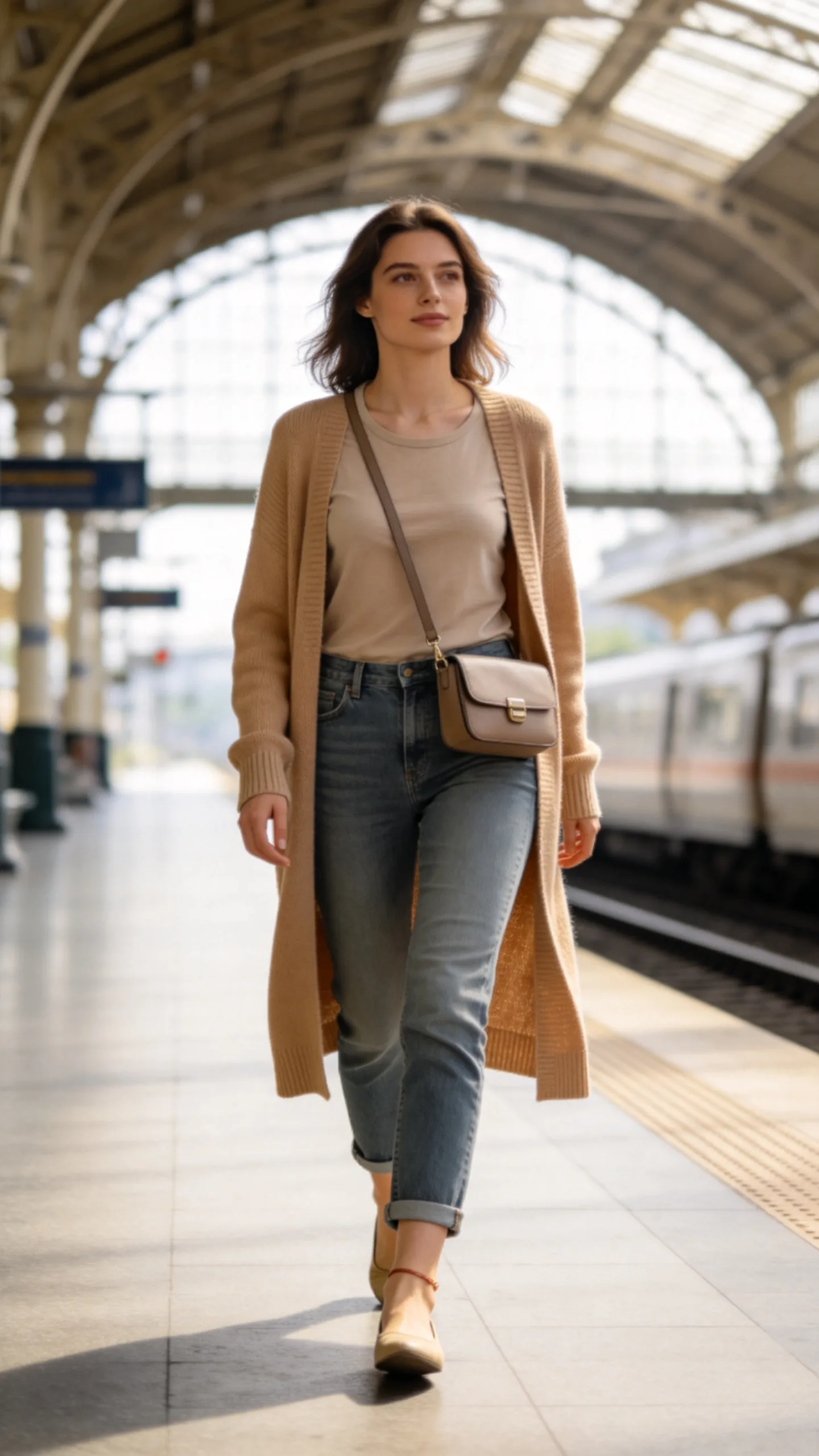 17. Cropped Jeans With a Longline Cardigan