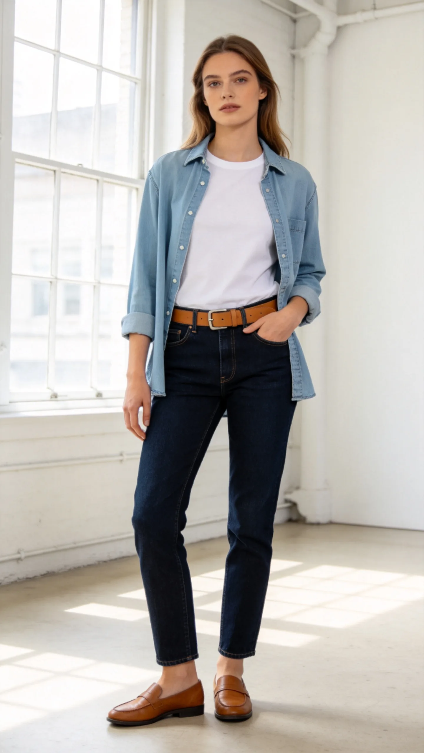 19. Denim-on-Denim With Contrasting Washes