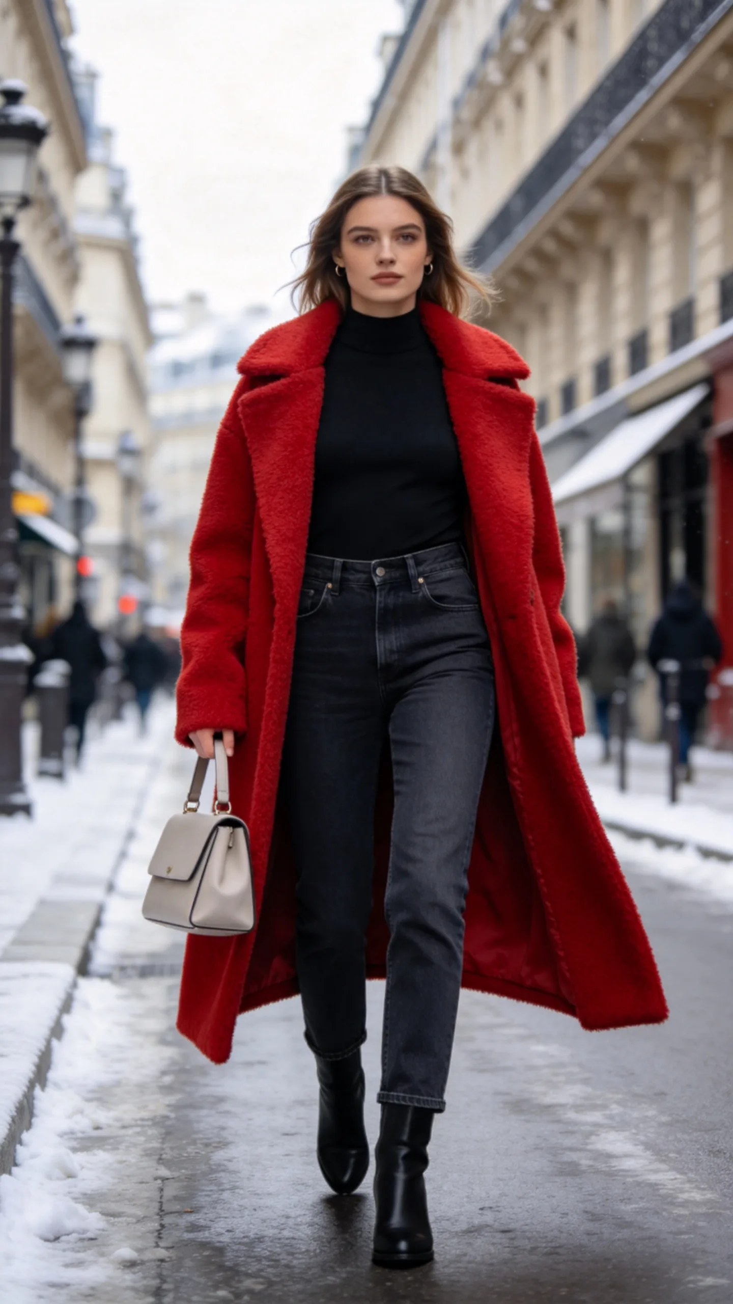 21. High Waist Jeans With a Statement Coat