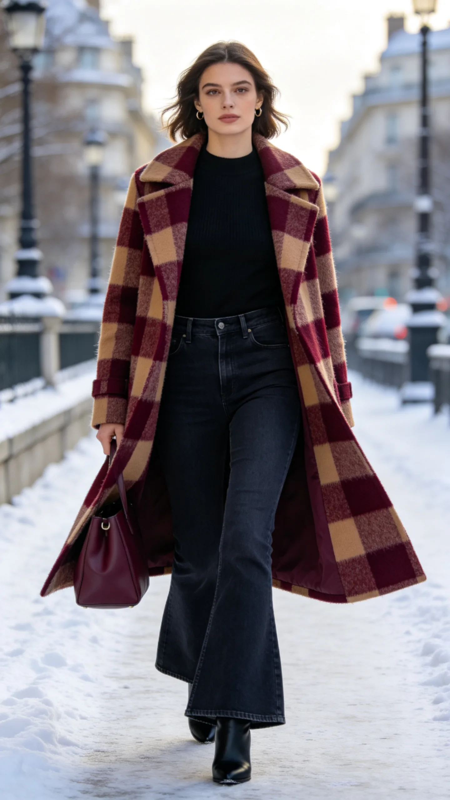 21. Top Flare Jeans With a Statement Coat